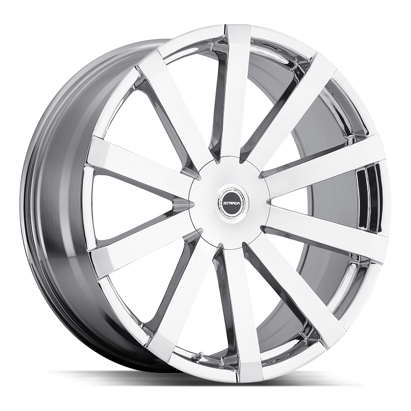 22x8.5 Strada Wheels Gabbia 5x114.3 35 ET 74.1 hub - Chrome