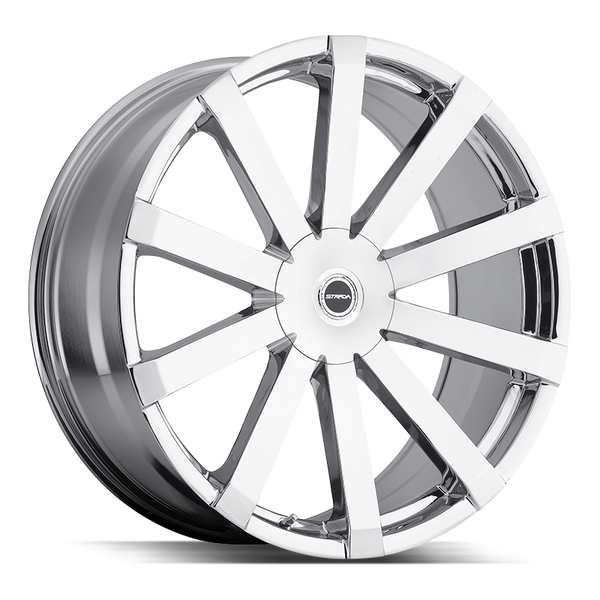 24x10 Strada Wheels Gabbia 5x115 15 ET 74.1 hub - Chrome