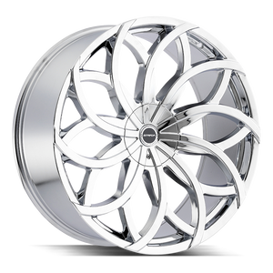 24x10 Strada Wheels Huracan 6x135 30 ET 87.1 hub - Chrome