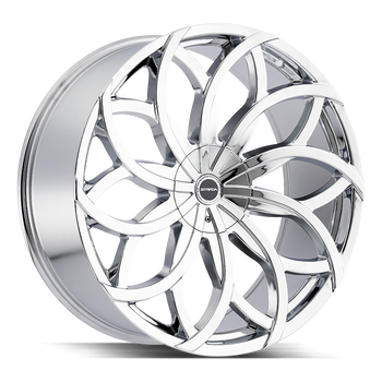 22x9.5 Strada Wheels Huracan 6x135 30 ET 87.1 hub - Chrome