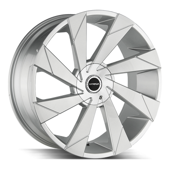 26x10 Strada Wheels Moto BLANK 20 ET 78.1 hub - Brushed Face Silver