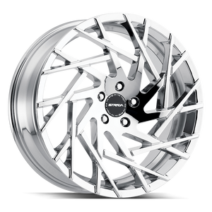 20x8.5 Strada Wheels Nido 5x112 35 ET 72.6 hub - Chrome