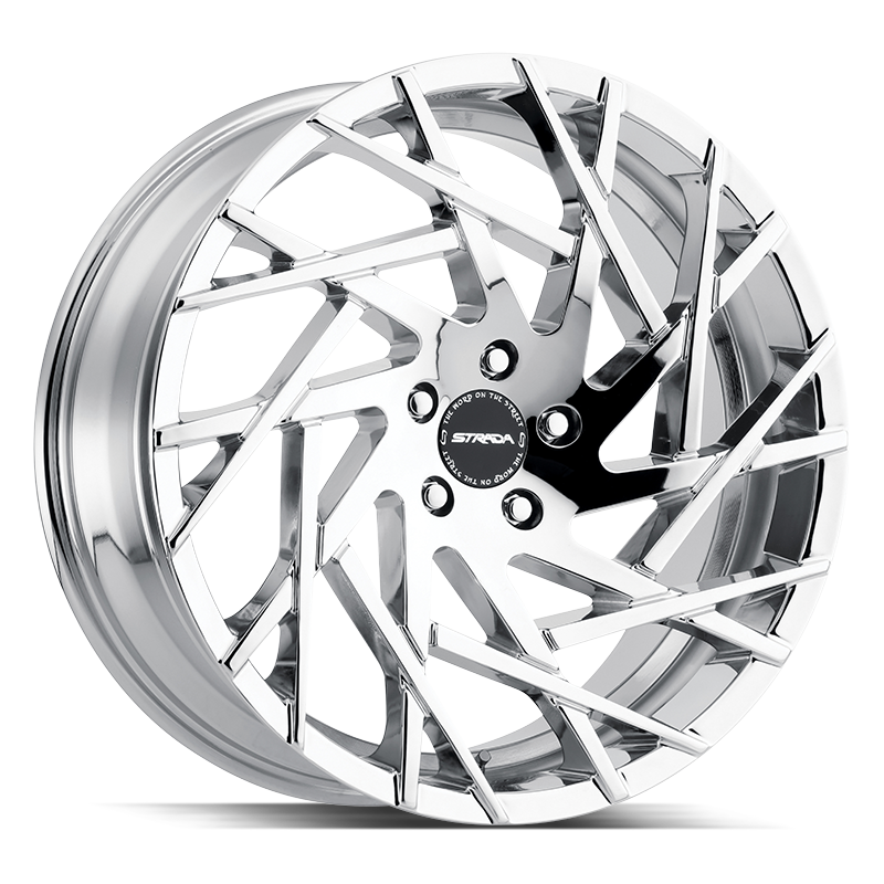 20x8.5 Strada Wheels Nido 5x112 35 ET 72.6 hub - Chrome