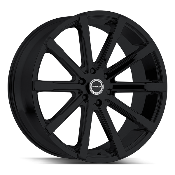 24x10 Strada Wheels Osso 5x139.7 40 ET 78.1 hub - All Gloss Black