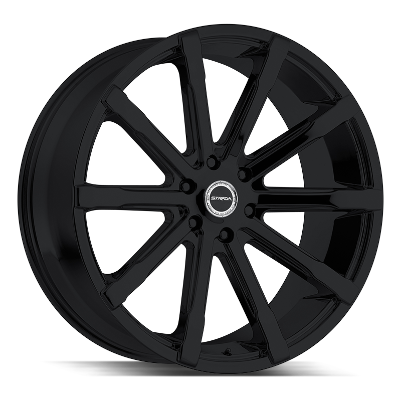 24x10 Strada Wheels Osso 6x139.7 40 ET 87.1 hub - All Gloss Black