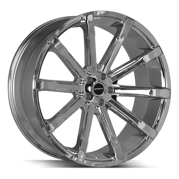 24x10 Strada Wheels Osso 5x115 24 ET 72.6 hub - Chrome