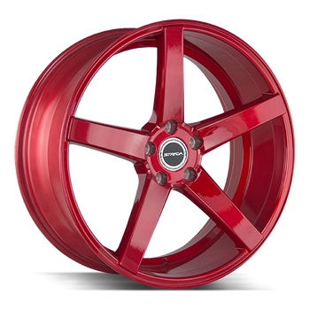 20x8.5 Strada Wheels Perfetto 5x114.3 30 ET 72.6 hub - Candy Red