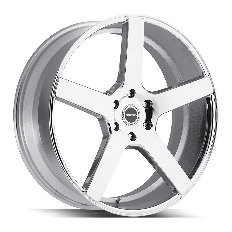 20x8.5 Strada Wheels Perfetto 5x120 25 ET 72.6 hub - Chrome