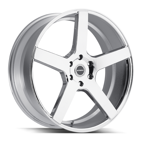 20x8.5 Strada Wheels Perfetto 5x120 24 ET 72.6 hub - Chrome