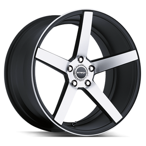 16x7 Strada Wheels Perfetto 5x110 25 ET 72.6 hub - Gloss Black Machined