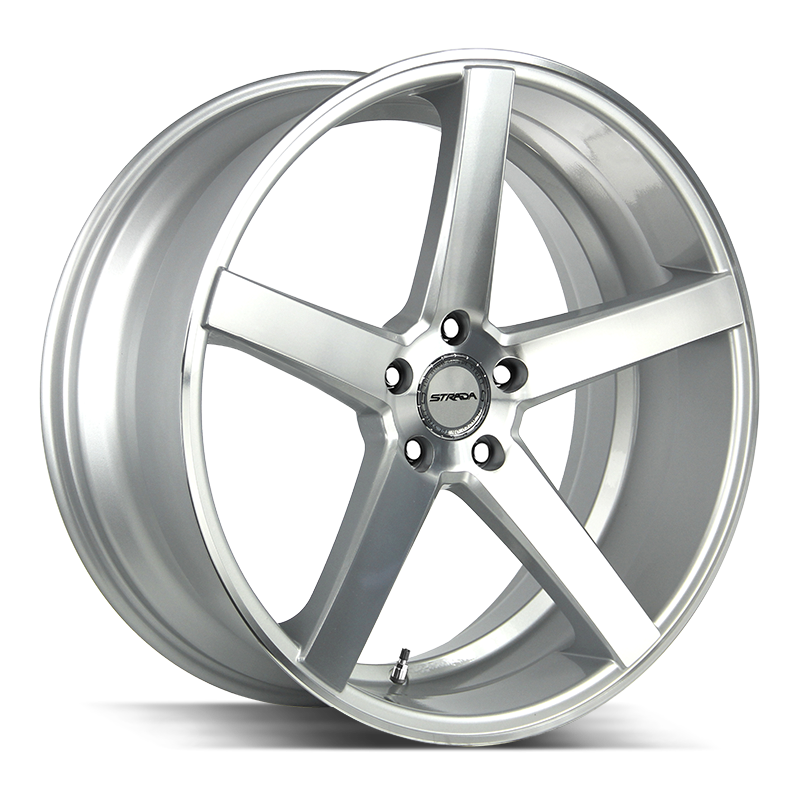 24x9 Strada Wheels Perfetto 5x115 24 ET 72.6 hub - Silver