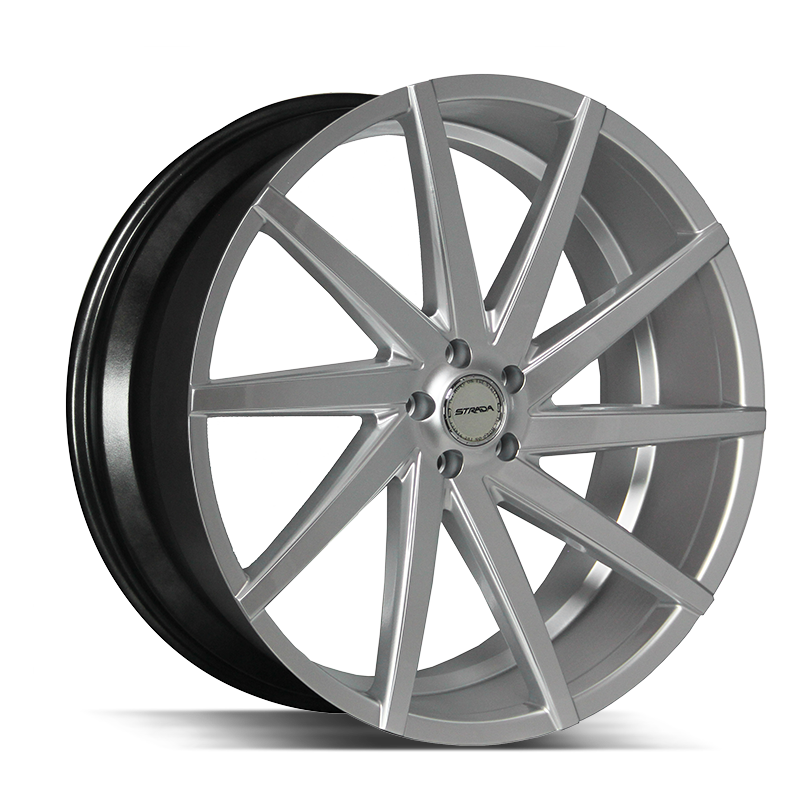 24x9 Strada Wheels Sega 5x139.7 15 ET 78.1 hub - Silver Machined