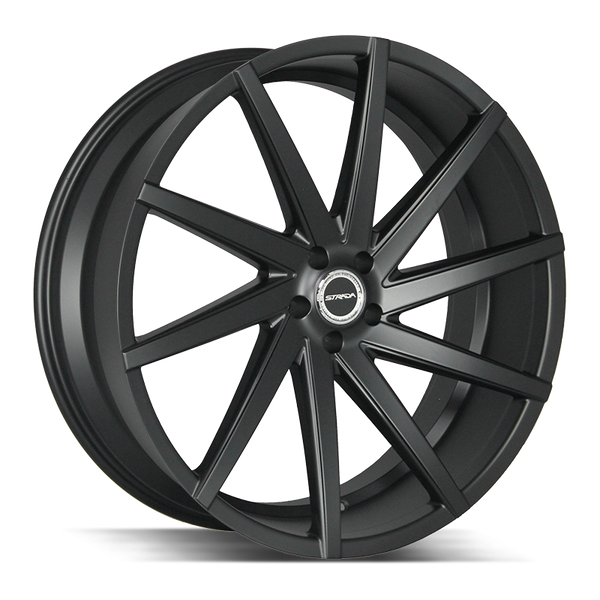 20x8.5 Strada Wheels Sega 5x108 35 ET 72.6 hub - All Gloss Black