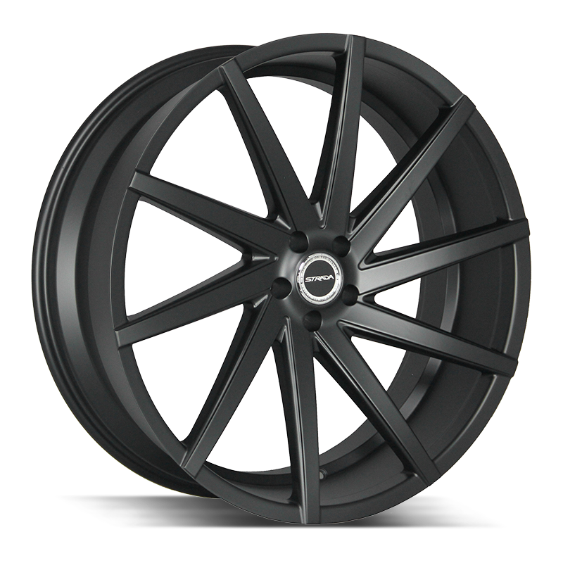 20x8.5 Strada Wheels Sega 5x108 35 ET 72.6 hub - All Gloss Black