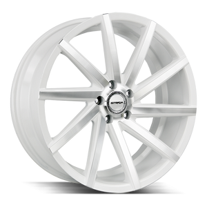 20x8.5 Strada Wheels Sega 5x114.3 40 ET 72.6 hub - White Machined