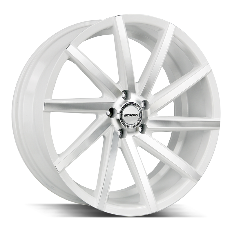 20x8.5 Strada Wheels Sega 5x114.3 40 ET 72.6 hub - White Machined