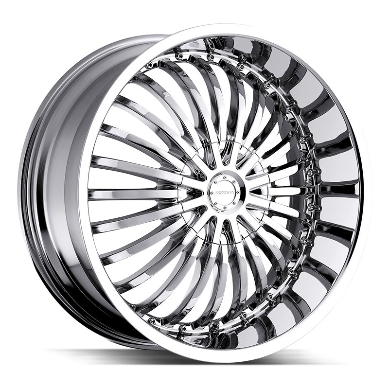 22x8.5 Strada Wheels Spina 5x112 24 ET 74.1 hub - Chrome