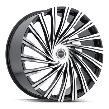 24x10 Strada Wheels Tornado BLANK 15 ET 78.1 hub - Gloss Black Machined