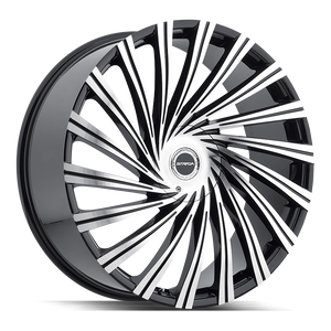 26x10 Strada Wheels Tornado 6x135 35 ET 87.1 hub - Gloss Black Machined