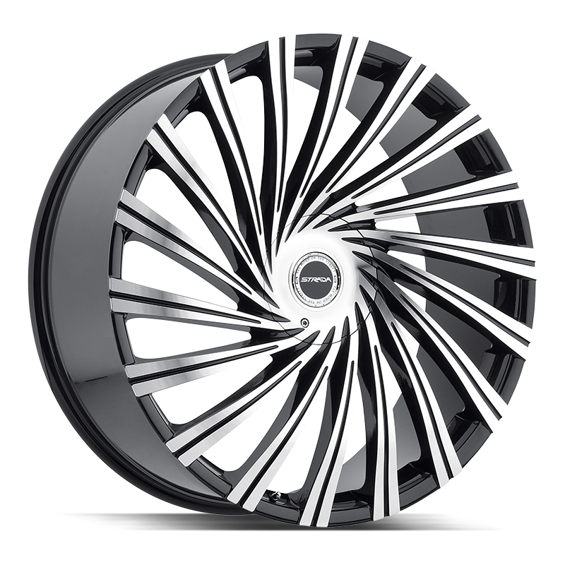 26x10 Strada Wheels Tornado BLANK 35 ET 78.1 hub - Gloss Black Machined