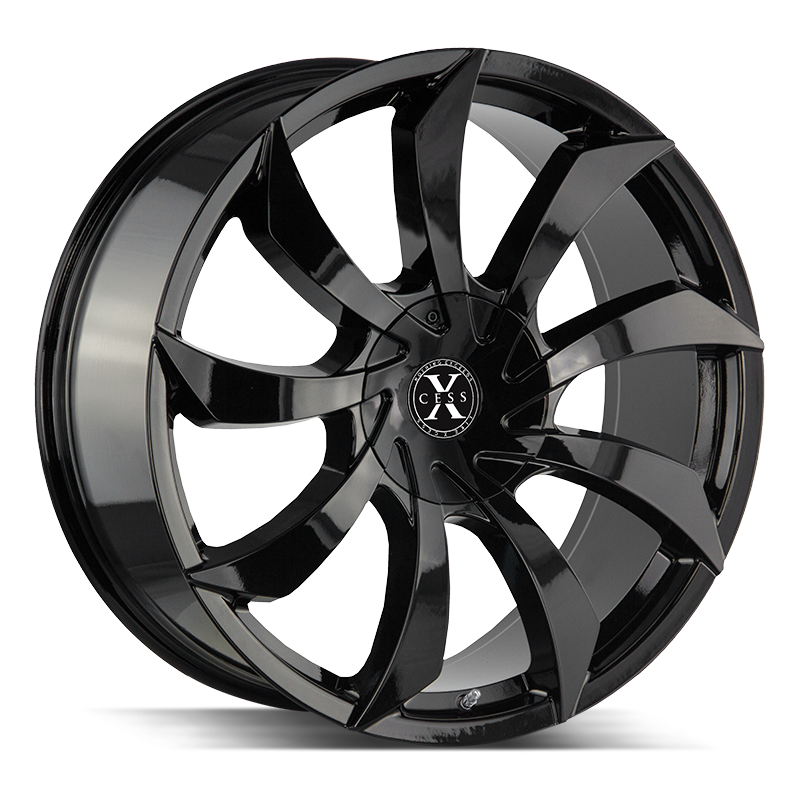 24x9.5 Xcess Wheels X01 6x135 30 ET 87.1 hub - All Gloss Black