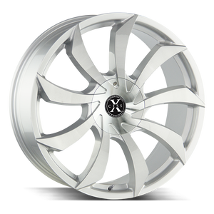 22x9 Xcess Wheels X01 5x108 35 ET 72.6 hub - Brushed Face Silver