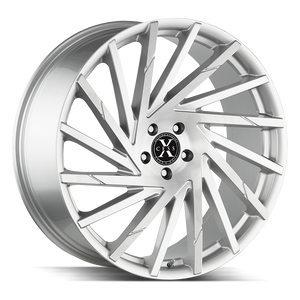 22x9 Xcess Wheels X02 5x115 15 ET 72.6 hub - Brushed Face Silver