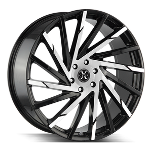 20x8.5 Xcess Wheels X02 5x115 10 ET 72.6 hub - Gloss Black Machined