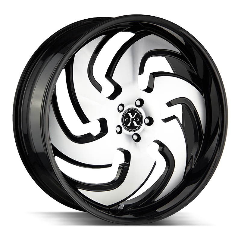 22x9 Xcess Wheels X03 6x139.7 24 ET 87.1 hub - Gloss Black Machined