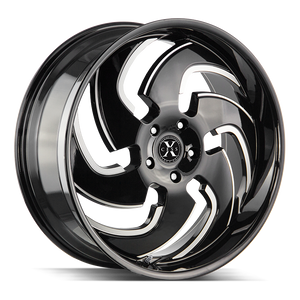 24x9.5 Xcess Wheels X03 6x139.7 24 ET 87.1 hub - Gloss Black Milled