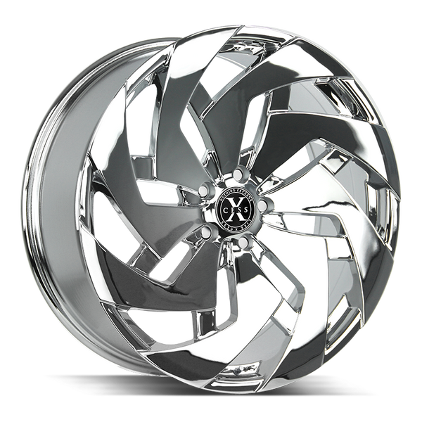 22x9 Xcess Wheels X04 5x120 25 ET 72.6 hub - Chrome