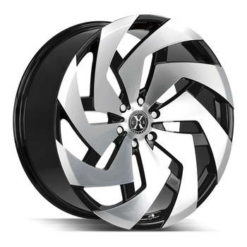 22x9 Xcess Wheels X04 5x114.3 35 ET 72.6 hub - Gloss Black Machined