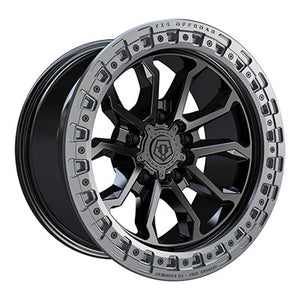 17x9 TIS Wheels 556BA 6x135 -12 Offset 87.1 Hub Satin Black