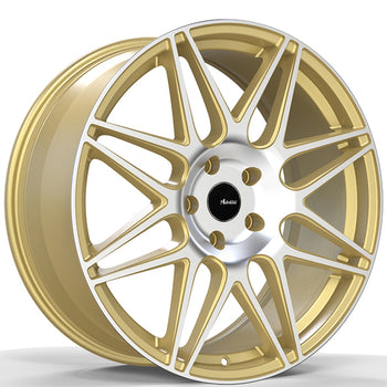 20x10 Advanti Racing Wheels 88G Classe 5x112 +45 Offset 66.60 Hub Gold