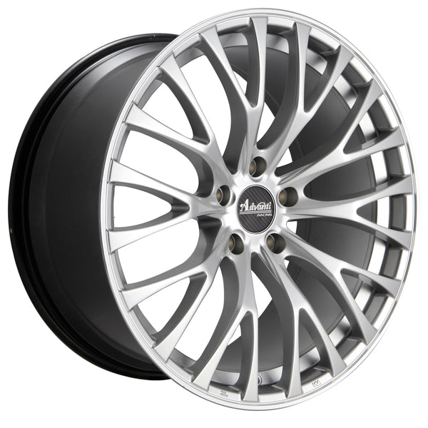 19x8.5 Advanti Racing Wheels 77S Fastoso 5x112 +45 Offset 66.00 Hub Silver