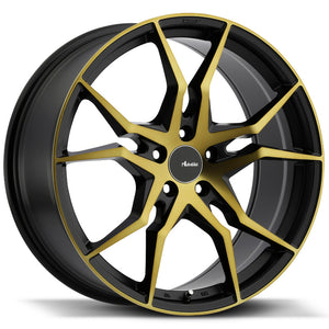 18x8 Advanti Racing Wheels 93BZ Hydra 5x100 +35 Offset 73 Hub Matte Black