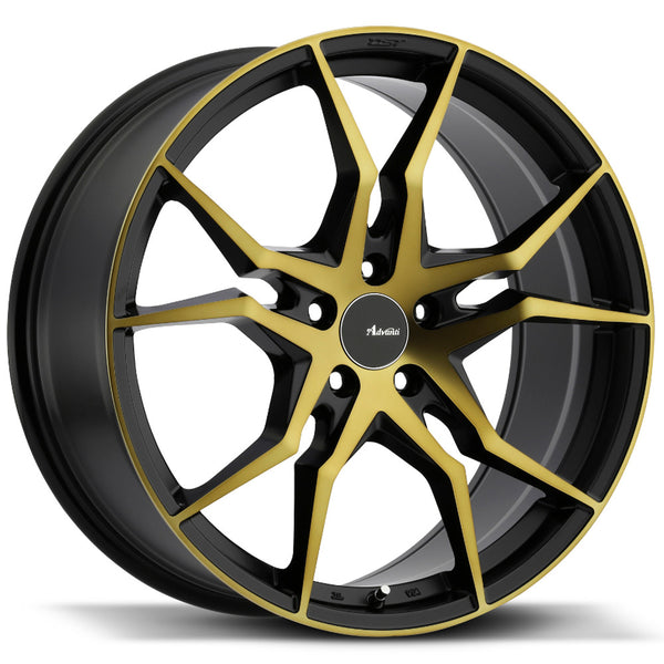 18x8 Advanti Racing Wheels 93BZ Hydra 5x114.3 +35 Offset 73 Hub Matte Black