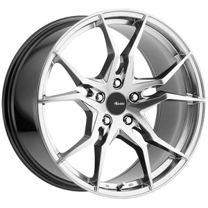 18x8 Advanti Racing Wheels 93H Hydra 5x100 +45 Offset 73 Hub Titanium