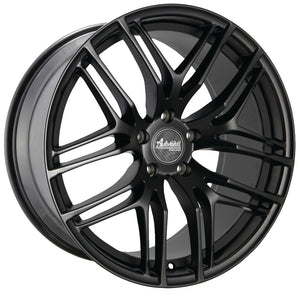 19x9.5 Advanti Racing Wheels 78B Bello 5x120 +35 Offset 72.56 Hub Matte Black