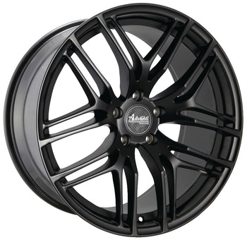 18x8 Advanti Racing Wheels 78B Bello 5x112 +35 Offset 66.60 Hub Matte Black