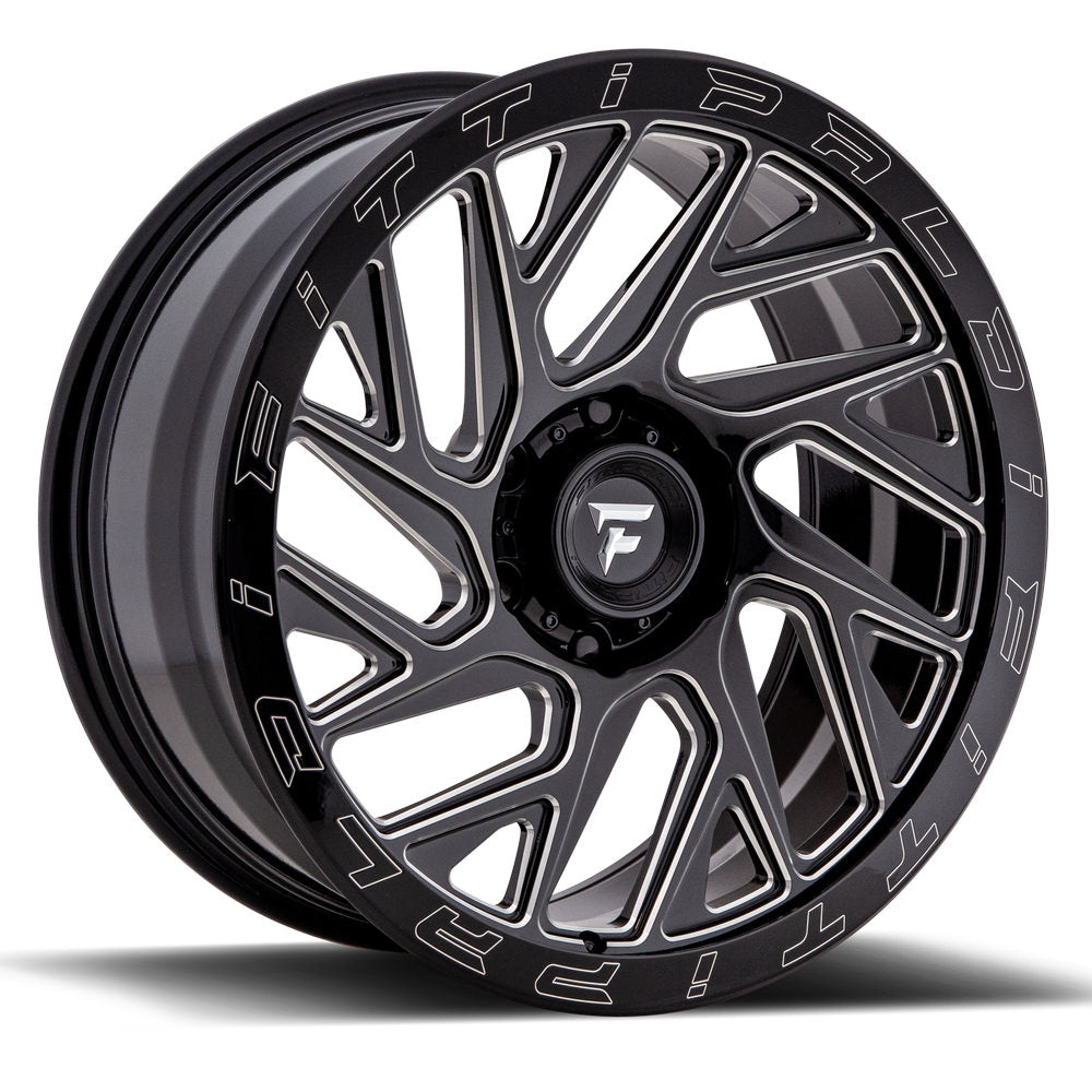 20x9 Fittipaldi Offroad Wheels FTF01 X-Trail 6x139.7 +06 Offset 78.1 Hub Black Milled