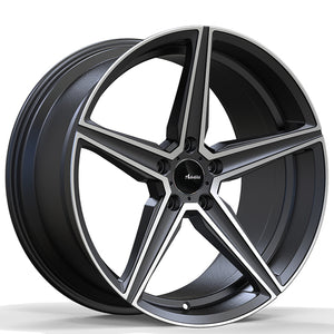 19x8.5 Advanti Racing Wheels 87MG Cammino 5x108 +45 Offset 73.00 Hub Matte Grey