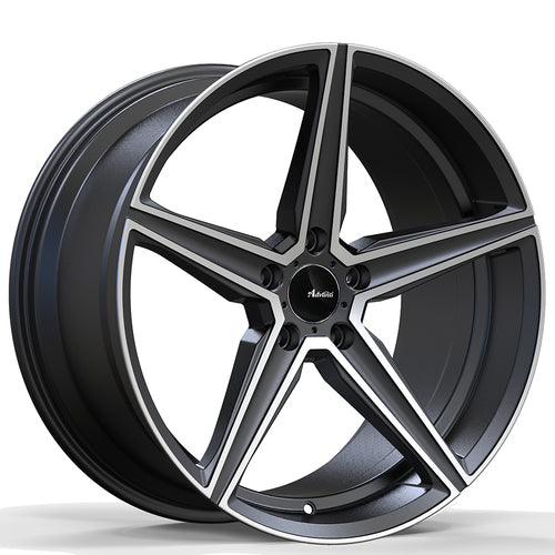 19x8.5 Advanti Racing Wheels 87MG Cammino 5x108 +45 Offset 73.00 Hub Matte Grey