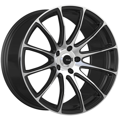 18x8 Advanti Racing Wheels 85MB Svelto 5x100 +35 Offset 73.00 Hub Matte Black