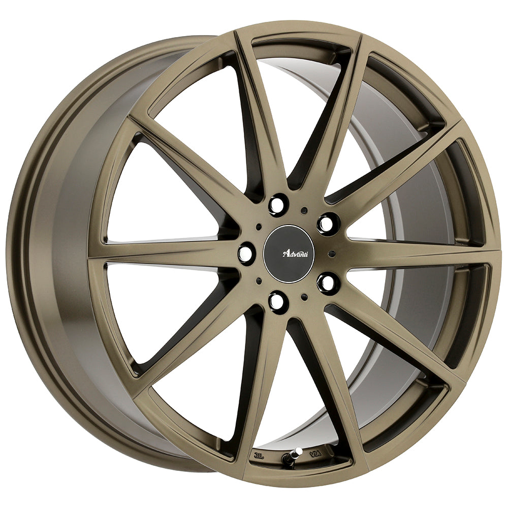 19x8.5 Advanti Racing Wheels 91BZ Dieci 5x120 +45 Offset 74.1 Hub Bronze