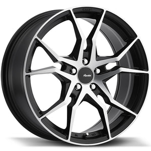 18x8 Advanti Racing Wheels 93MB Hydra 5x108 +45 Offset 73 Hub Matte Black