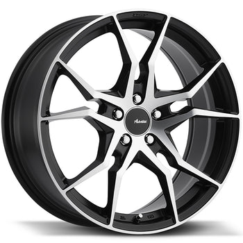 18x8 Advanti Racing Wheels 93MB Hydra 5x112 +45 Offset 66.6 Hub Matte Black