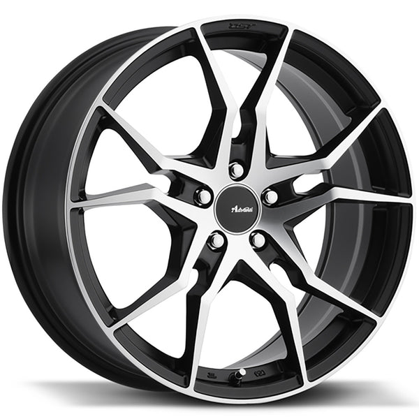 18x8 Advanti Racing Wheels 93MB Hydra 5x100 +45 Offset 73 Hub Matte Black