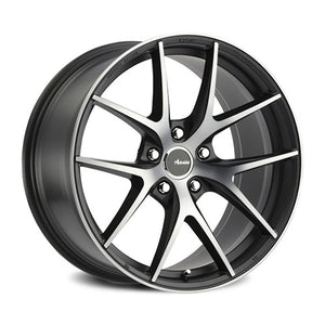 18x8 Advanti Racing Wheels 95MB Vigoroso 5x112 +45 Offset 66.60 Hub Matte Black