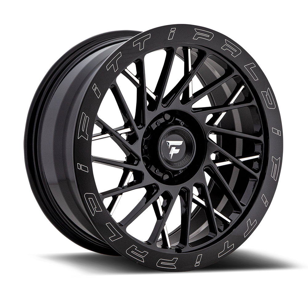 20x9 Fittipaldi Offroad Wheels FTF03 X-Trail 5x5 +06 Offset 71.5 Hub Black Milled